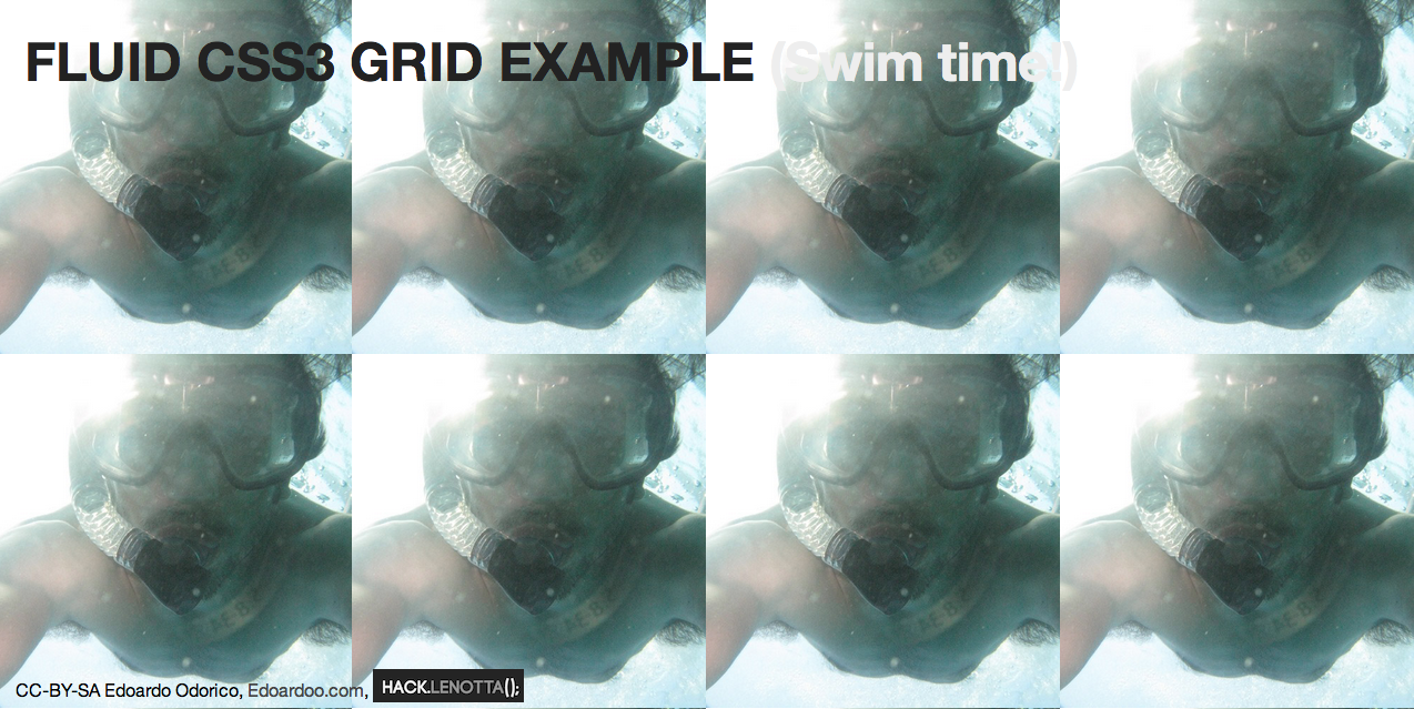 [CSS3] Fluid grid layout, without Bootstraps | Hack | Lenotta